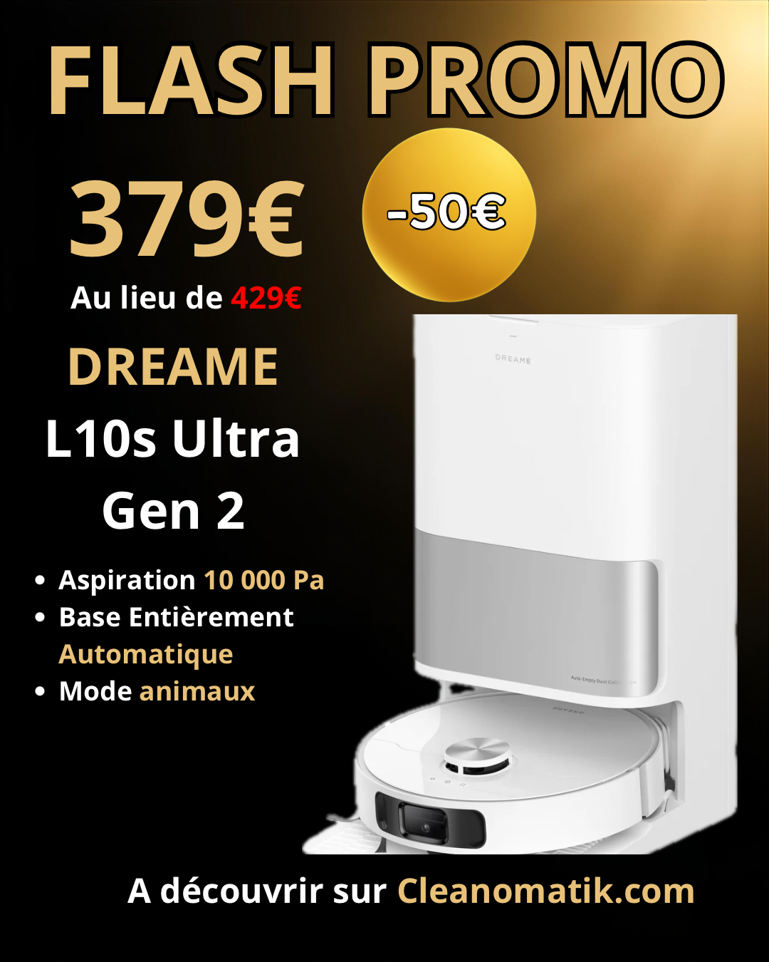 Dreame L10s Ultra Gen 2 – promotion Amazon